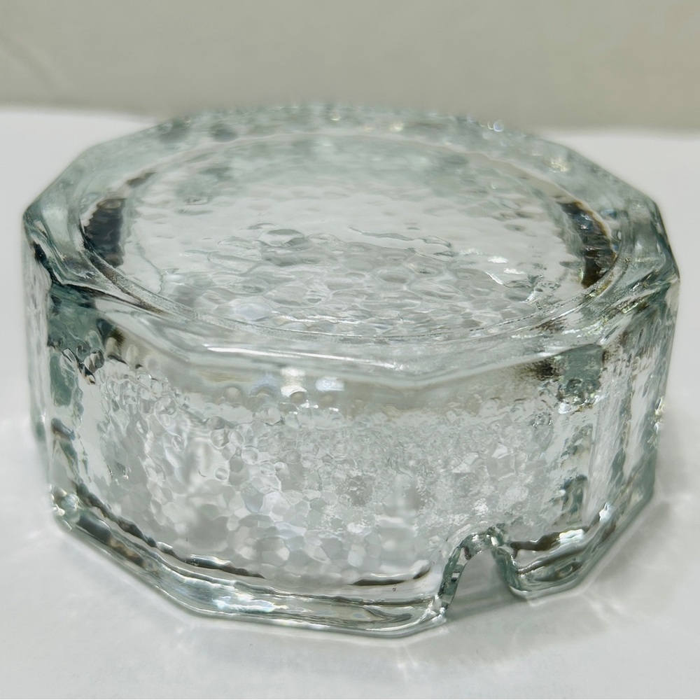 Vintage Blenko ashtray, Dodgecagon 12 sided, textured. Very collectible! Mint! - Picture 4 of 4